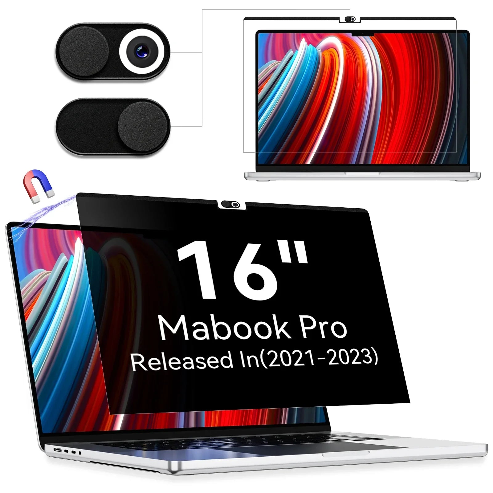 Magnetic Privacy Screen Protector for MacBook Pro 13", 14", 16"