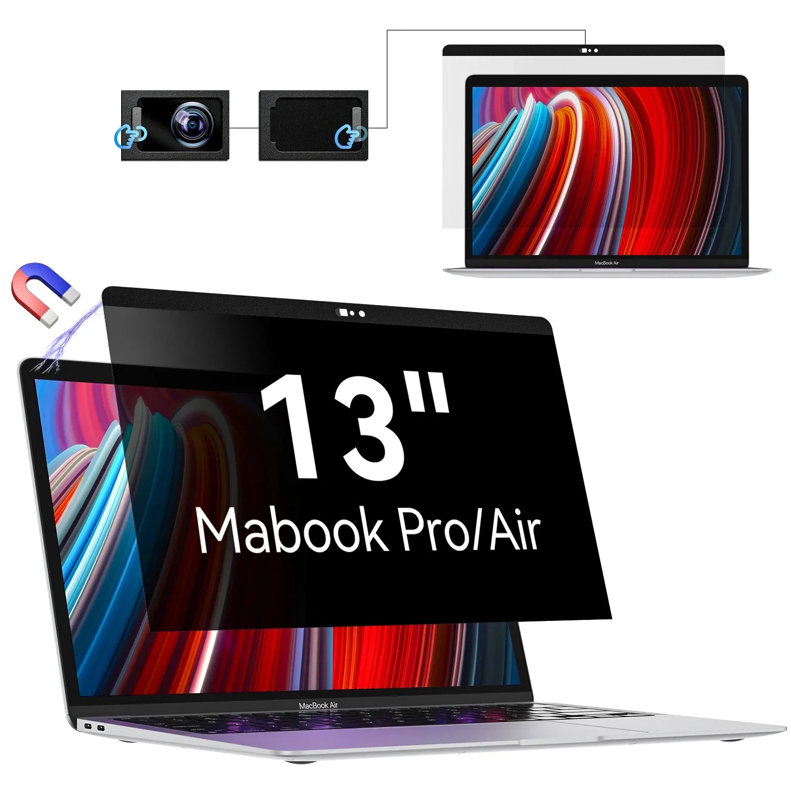 Magnetic Privacy Screen Protector for MacBook Pro 13", 14", 16"