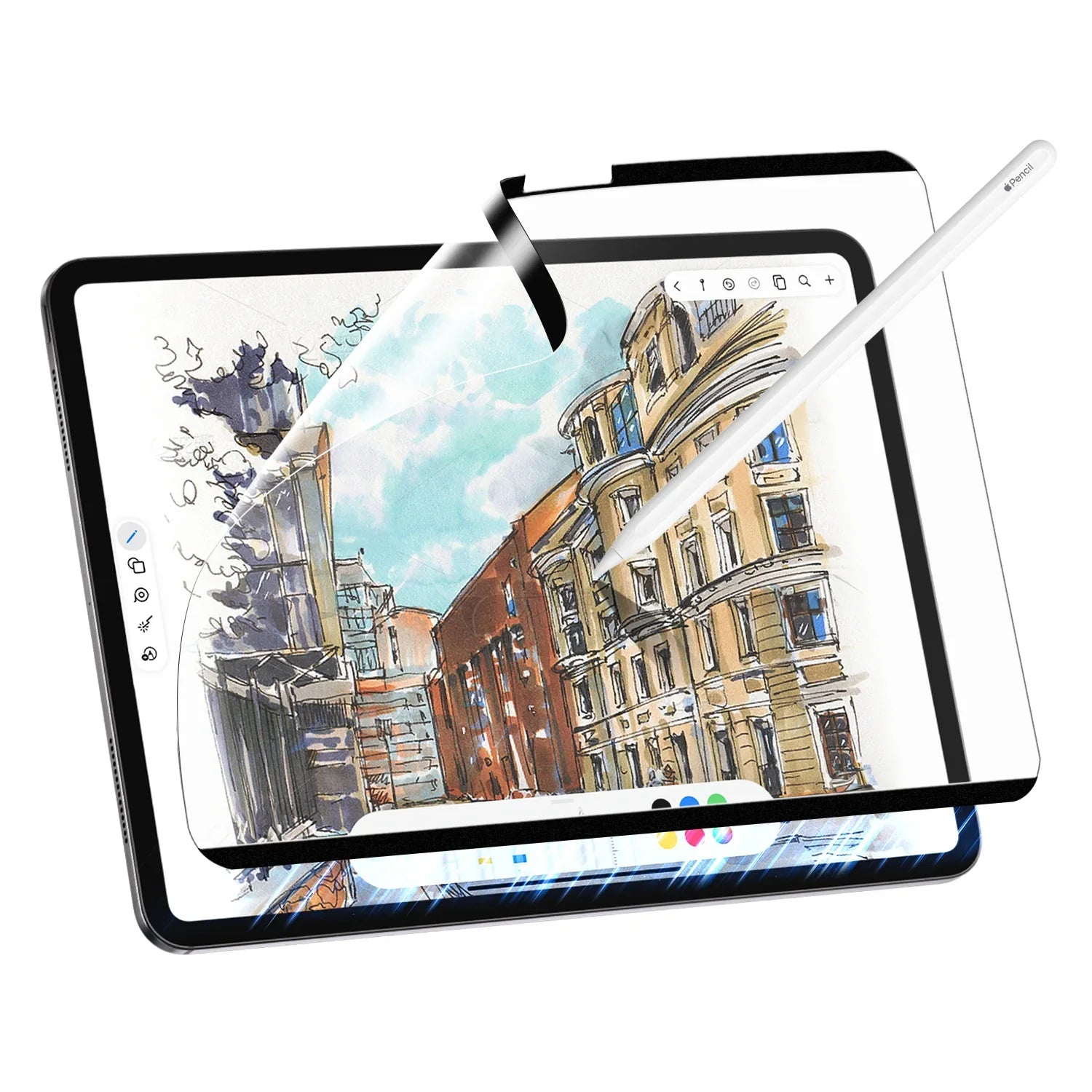 iPad Nano Adhesion Removable Paper Texture Screen Protector
