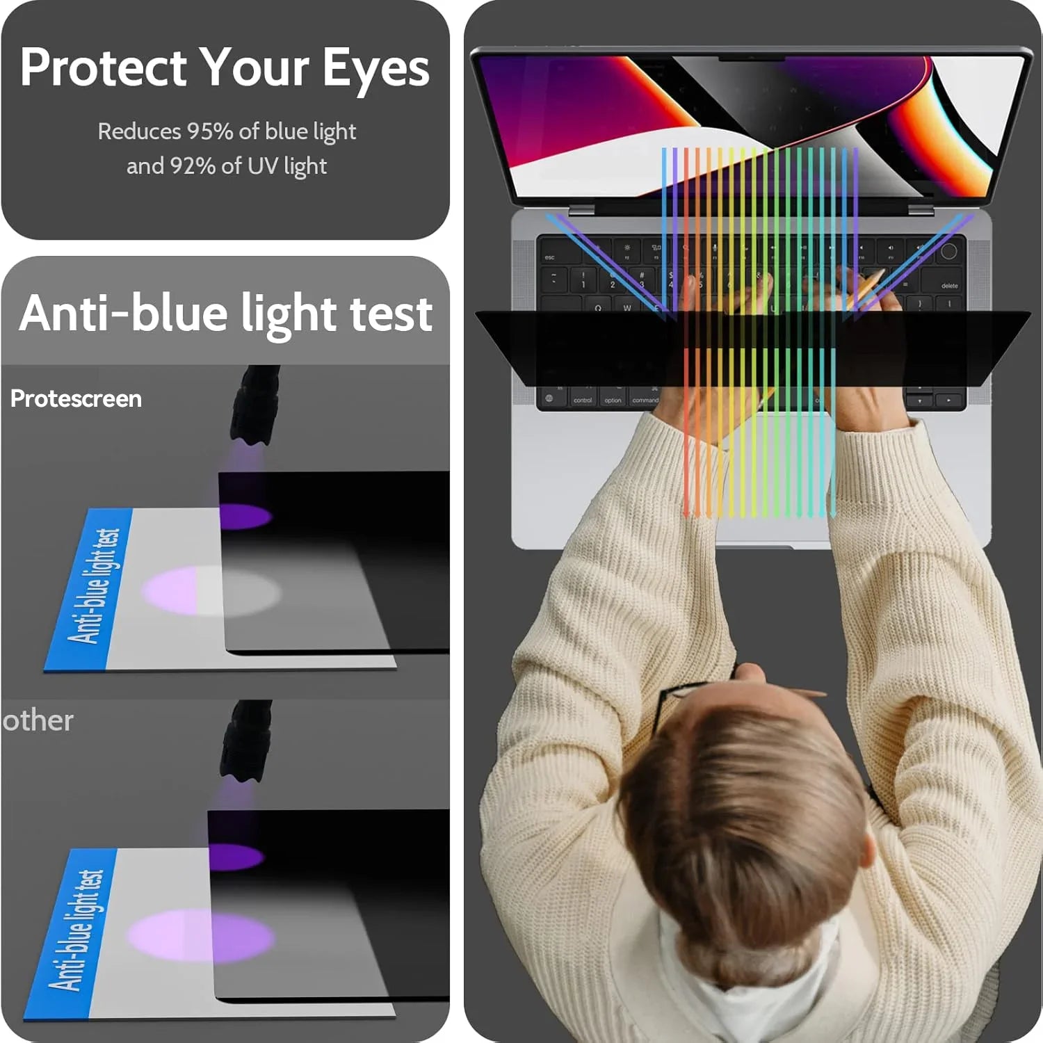 Magnetic Privacy Screen Protector for MacBook Pro 13", 14", 16"