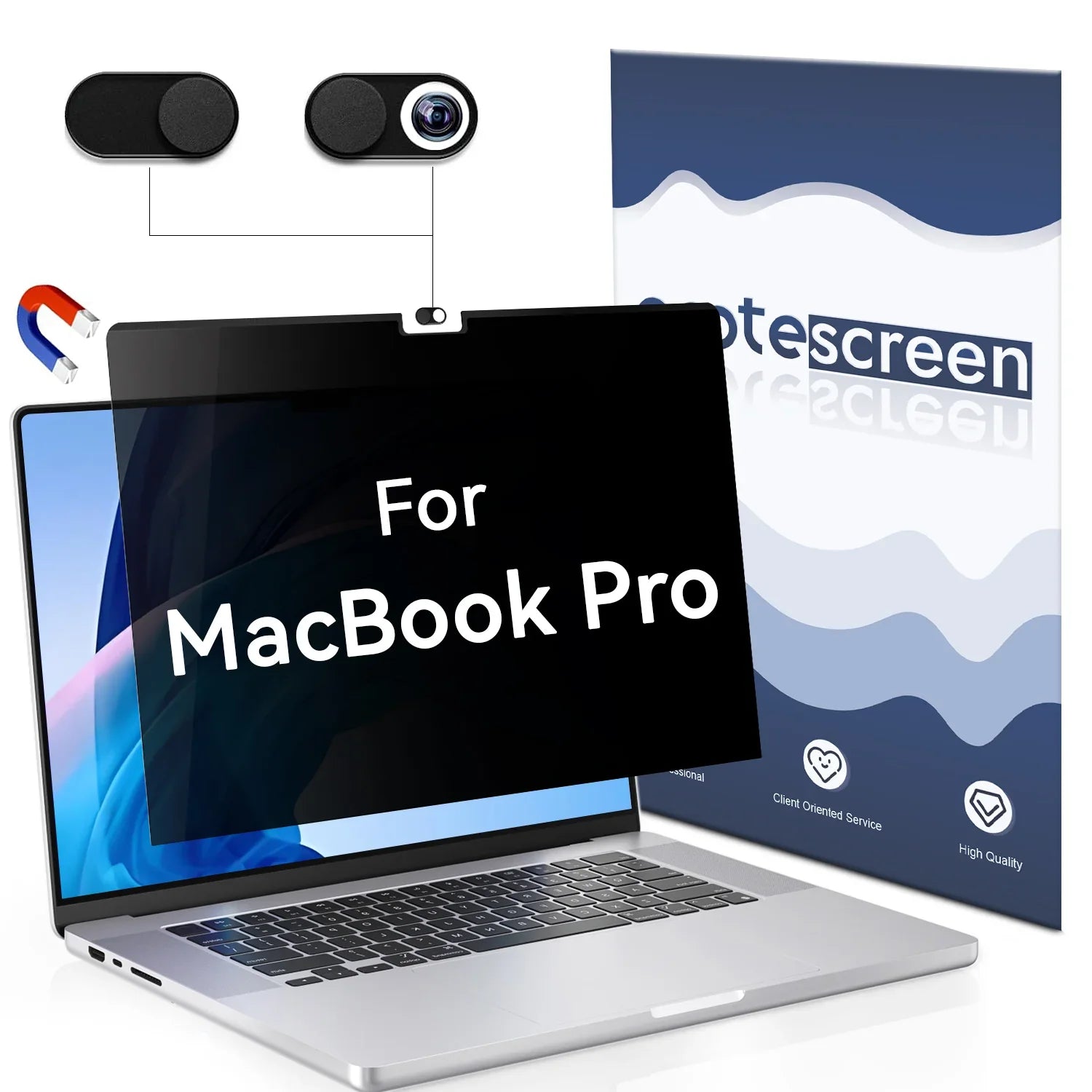 Magnetic Privacy Screen Protector for MacBook Pro 13", 14", 16"