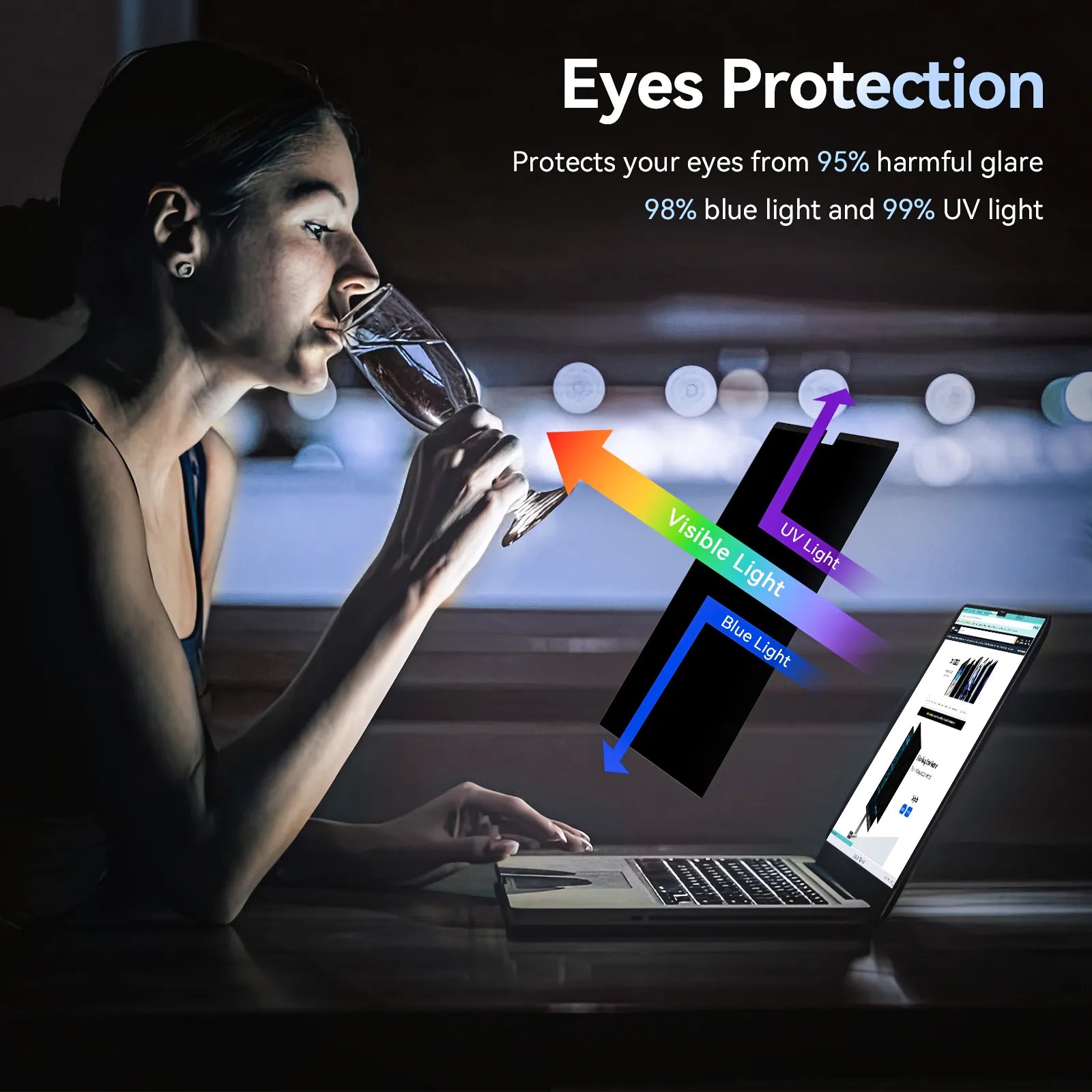 Magnetic Privacy Screen Protector for MacBook Pro 13", 14", 16"