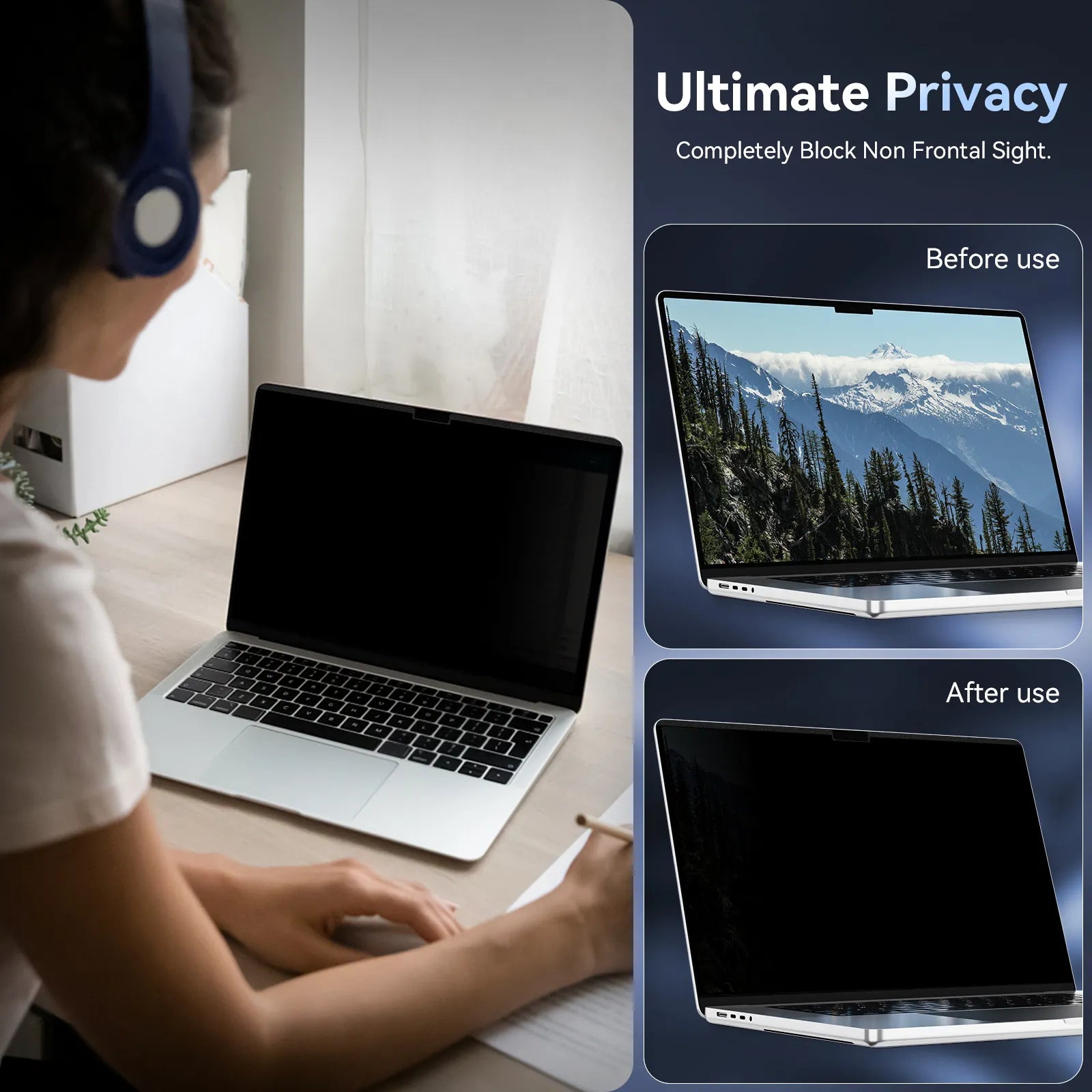 Magnetic Privacy Screen Protector for MacBook Pro 13", 14", 16"